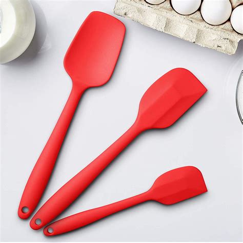 heat resistant silicone spatula set